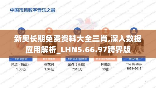 新奧長期免費資料大全三肖,深入數據應用解析_LHN5.66.97跨界版