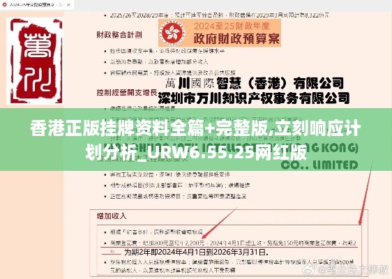 香港正版掛牌資料全篇+完整版,立刻響應(yīng)計(jì)劃分析_URW6.55.25網(wǎng)紅版