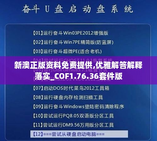 新澳正版資料免費提供,優(yōu)雅解答解釋落實_COF1.76.36套件版