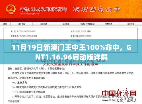 11月19日新澳門王中王100%命中，GNT1.16.96啟動版詳解