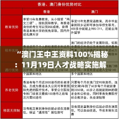 “澳門(mén)王中王資料100%揭秘：11月19日人才戰(zhàn)略實(shí)施解析_FEC6.45.37電影版”