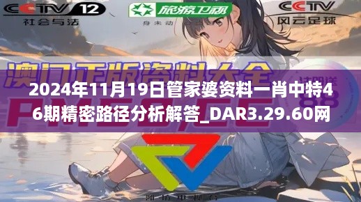 2024年11月19日管家婆資料一肖中特46期精密路徑分析解答_DAR3.29.60網(wǎng)絡(luò)版