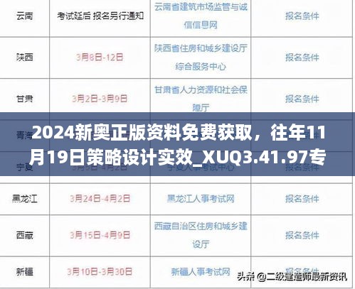 2024新奧正版資料免費獲取，往年11月19日策略設(shè)計實效_XUQ3.41.97專屬版