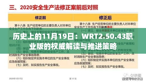 歷史上的11月19日：WRT2.50.43職業(yè)版的權威解讀與推進策略