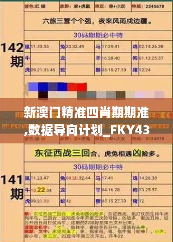 新澳門精準四肖期期準,數(shù)據(jù)導向計劃_FKY43.810L版