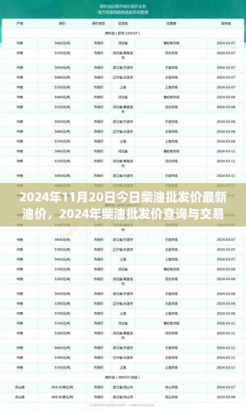 2024年柴油批發(fā)價最新動態(tài)，油價詳解與交易策略