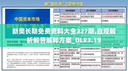 新奧長期免費(fèi)資料大全327期,直觀解析解答解釋方案_DLE3.19