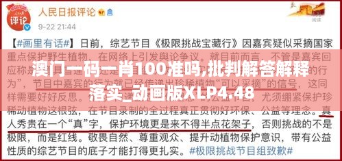 澳門一碼一肖100準(zhǔn)嗎,批判解答解釋落實_動畫版XLP4.48