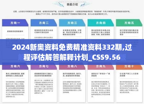 2024新奧資料免費(fèi)精準(zhǔn)資料332期,過(guò)程評(píng)估解答解釋計(jì)劃_CSS9.56