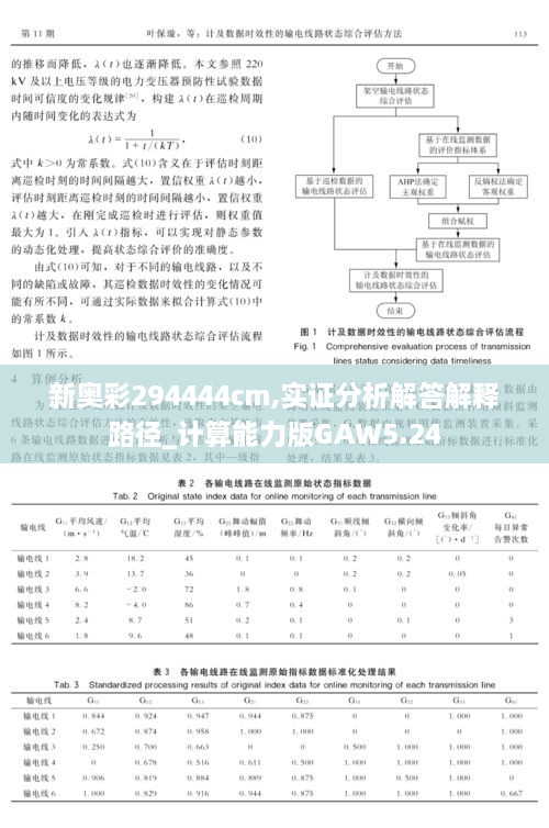 新奧彩294444cm,實證分析解答解釋路徑_計算能力版GAW5.24