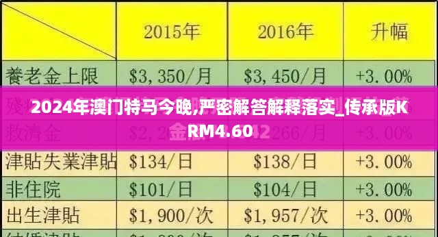 2024年澳門特馬今晚,嚴密解答解釋落實_傳承版KRM4.60