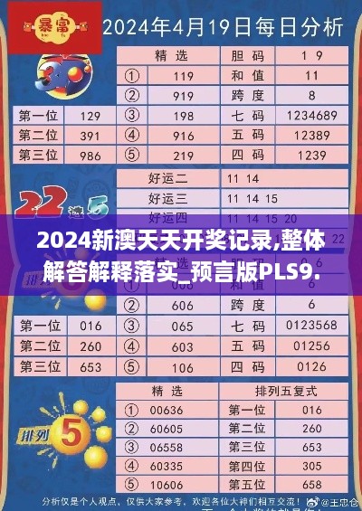 2024新澳天天開獎記錄,整體解答解釋落實_預言版PLS9.16