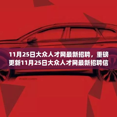 11月25日大眾人才網(wǎng)最新招聘信息大揭秘，理想職位等你來挑戰(zhàn)！