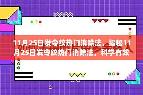 揭秘，最新抗紋策略，科學有效的消除法令紋新方法（11月25日專享）