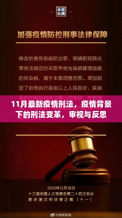 疫情背景下的刑法變革，審視、反思與11月最新疫情刑法解讀