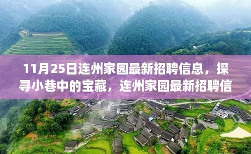 連州家園最新招聘，小巷寶藏與獨特小店的交織故事