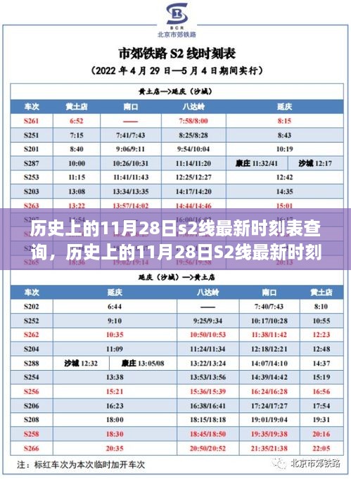 歷史上的11月28日S2線時(shí)刻表深度探討與影響分析，最新時(shí)刻表查詢匯總