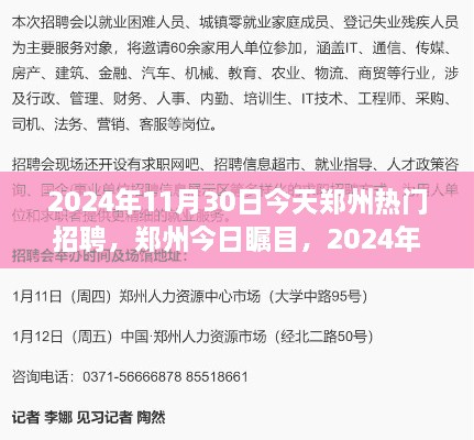 鄭州今日矚目，回顧2024年11月30日熱門招聘盛況