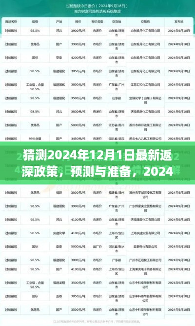 2024年返深政策最新預(yù)測與準(zhǔn)備指南，步驟詳解及猜測