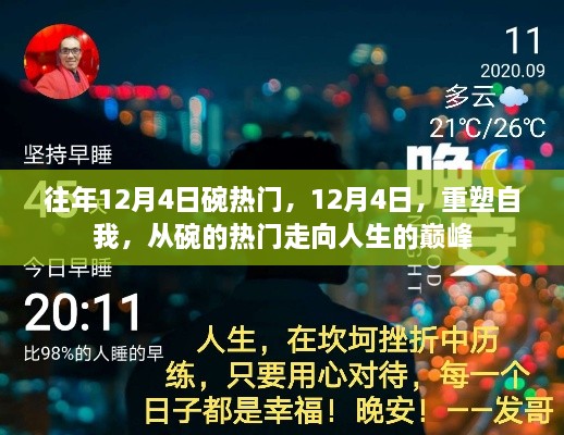 12月4日，從碗的熱門走向人生巔峰，重塑自我之旅