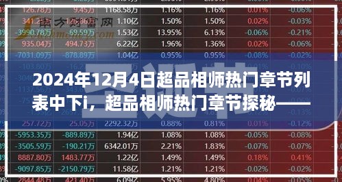 超品相師熱門章節(jié)探秘，以時間軸揭秘神秘力量（2024年12月4日中心）