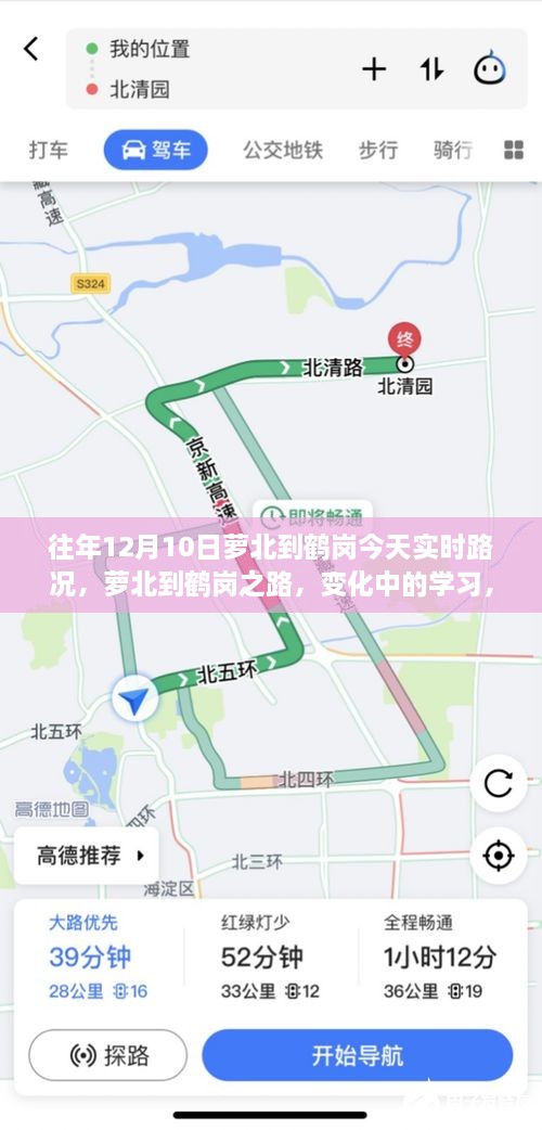 蘿北至鶴崗之路，實時路況下的學習與力量之旅