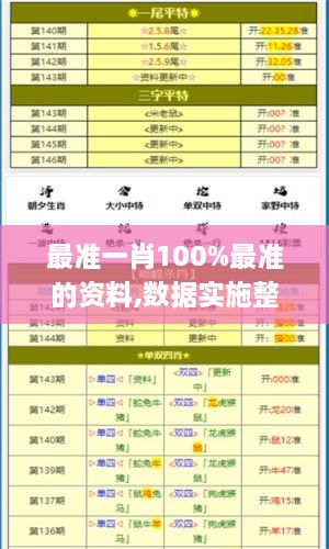 最準一肖100%最準的資料,數據實施整合方案_Deluxe3.647