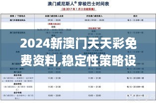 2024新澳門天天彩免費(fèi)資料,穩(wěn)定性策略設(shè)計_移動版6.692