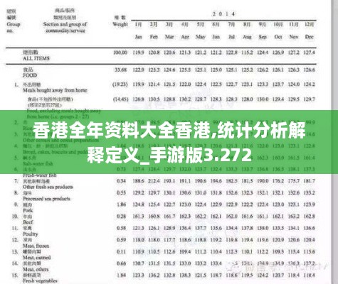 香港全年資料大全香港,統(tǒng)計(jì)分析解釋定義_手游版3.272