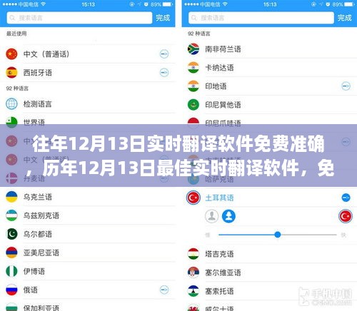 歷年最佳實(shí)時翻譯軟件，免費(fèi)準(zhǔn)確的語言助手之選，歷年12月13日實(shí)時翻譯軟件推薦