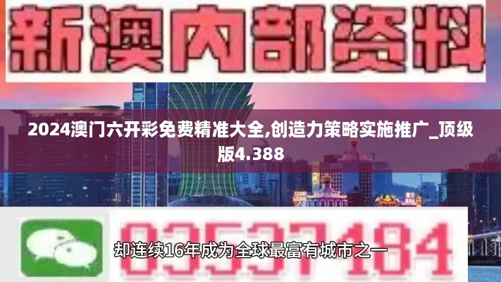 2024澳門六開彩免費(fèi)精準(zhǔn)大全,創(chuàng)造力策略實(shí)施推廣_頂級(jí)版4.388