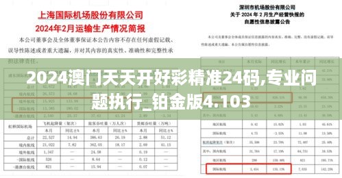 2024澳門天天開好彩精準24碼,專業(yè)問題執(zhí)行_鉑金版4.103