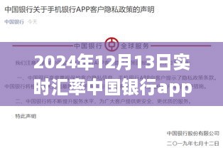 中國銀行APP實時匯率功能深度評測與體驗報告，2024年12月13日匯率實時更新體驗及評測報告