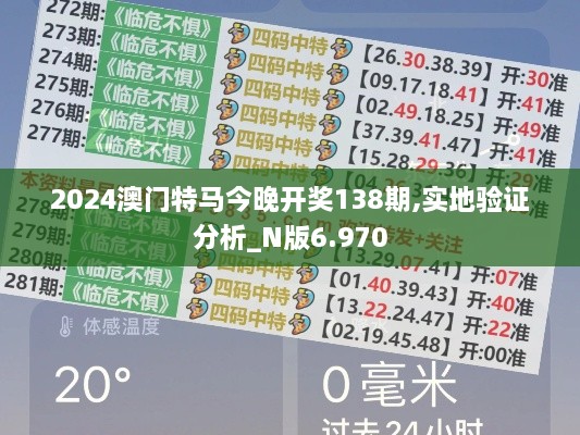 2024澳門特馬今晚開獎138期,實(shí)地驗(yàn)證分析_N版6.970