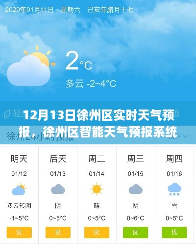 徐州區(qū)智能天氣預報系統(tǒng)，科技領(lǐng)航氣象新紀元，實時天氣預報更新（12月13日）