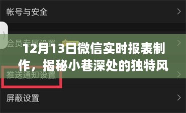 揭秘小巷深處的獨特風味，特色小店的微信實時報表制作之旅揭秘日報表背后的故事