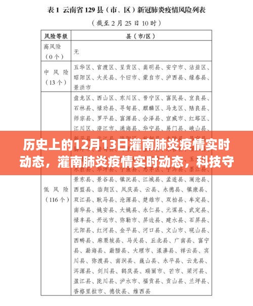 灌南肺炎疫情實(shí)時(shí)動(dòng)態(tài)，科技守護(hù)下的透明防線與智能追蹤力量在歷史的見證下展開行動(dòng)