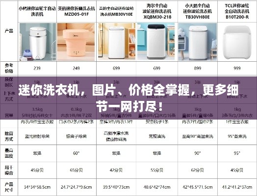 迷你洗衣機(jī)，圖片、價(jià)格全掌握，更多細(xì)節(jié)一網(wǎng)打盡！