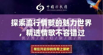 探索流行情歌的魅力世界，精選情歌不容錯(cuò)過