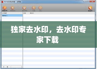 獨(dú)家去水印，去水印專家下載 