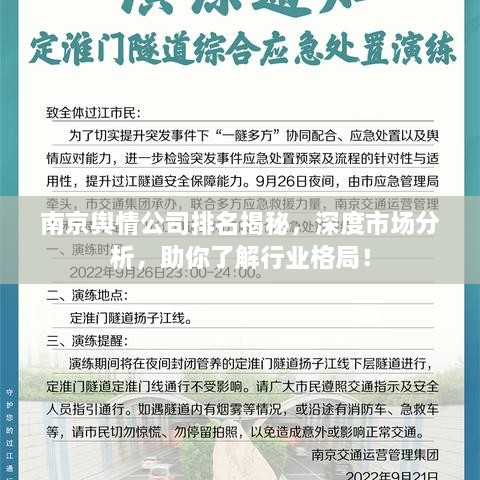 南京輿情公司排名揭秘，深度市場分析，助你了解行業(yè)格局！