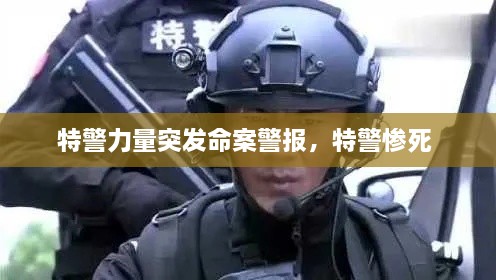 特警力量突發(fā)命案警報，特警慘死 