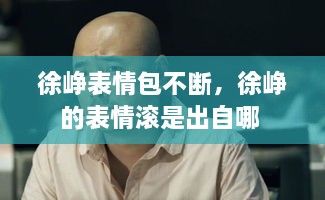 徐崢表情包不斷，徐崢的表情滾是出自哪 