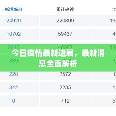 今日疫情最新進展，最新消息全面解析