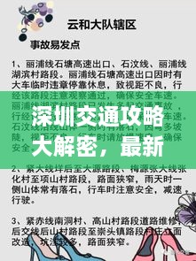 深圳交通攻略大解密，最新指南助你暢游無阻！