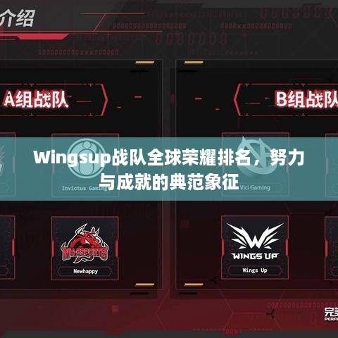 Wingsup戰(zhàn)隊全球榮耀排名，努力與成就的典范象征