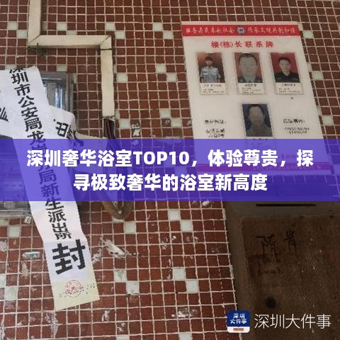 深圳奢華浴室TOP10，體驗尊貴，探尋極致奢華的浴室新高度